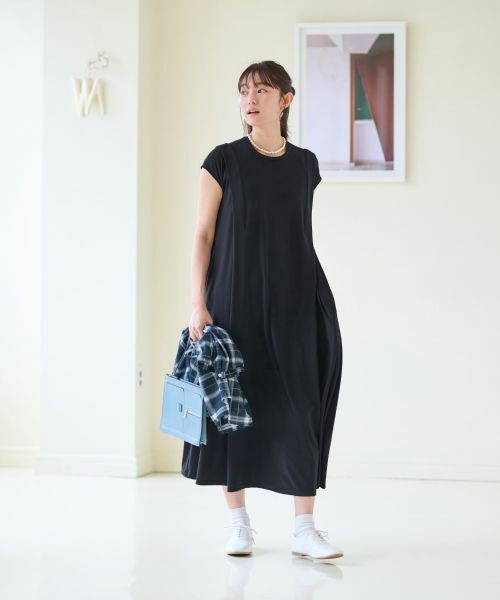 CARA O CRUZ / キャラ・オ・クルス ドレス | 洗える フレンチスリーブのワンピース | 詳細8