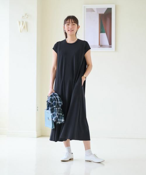 CARA O CRUZ / キャラ・オ・クルス ドレス | 洗える フレンチスリーブのワンピース | 詳細9