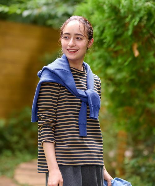 CARA O CRUZ / キャラ・オ・クルス Tシャツ | 洗える ボーダーＴシャツ | 詳細1