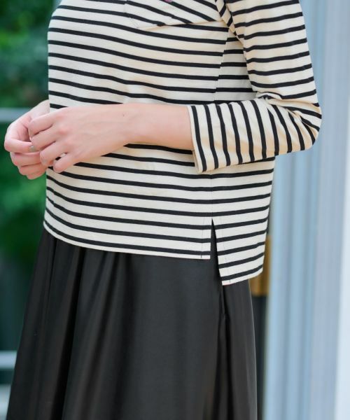 CARA O CRUZ / キャラ・オ・クルス Tシャツ | 洗える ボーダーＴシャツ | 詳細28