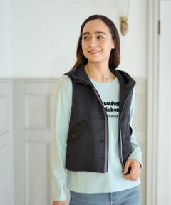 CARA O CRUZ / キャラ・オ・クルス テーラードジャケット | 【防寒】中わたフーデットベスト【あったか】