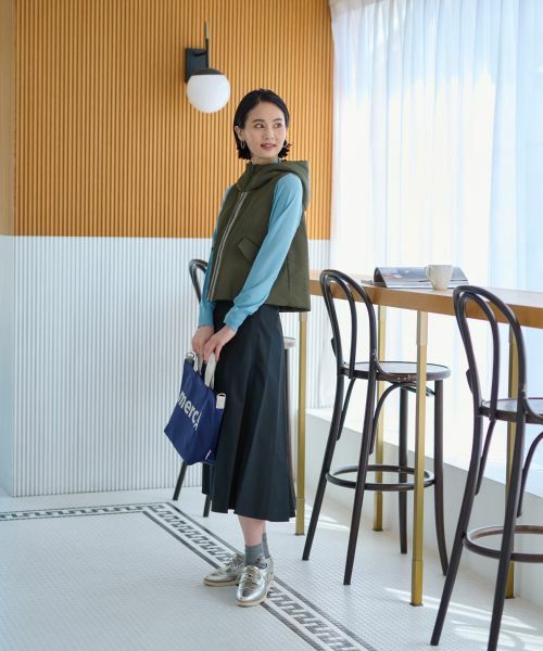 CARA O CRUZ / キャラ・オ・クルス テーラードジャケット | 【防寒】中わたフーデットベスト【あったか】 | 詳細13