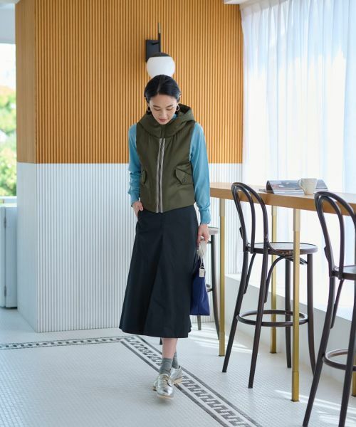 CARA O CRUZ / キャラ・オ・クルス テーラードジャケット | 【防寒】中わたフーデットベスト【あったか】 | 詳細15