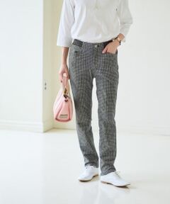 CARA O CRUZ / キャラ・オ・クルス その他パンツ | 【あったか】ウエストゴム千鳥格子柄パンツ