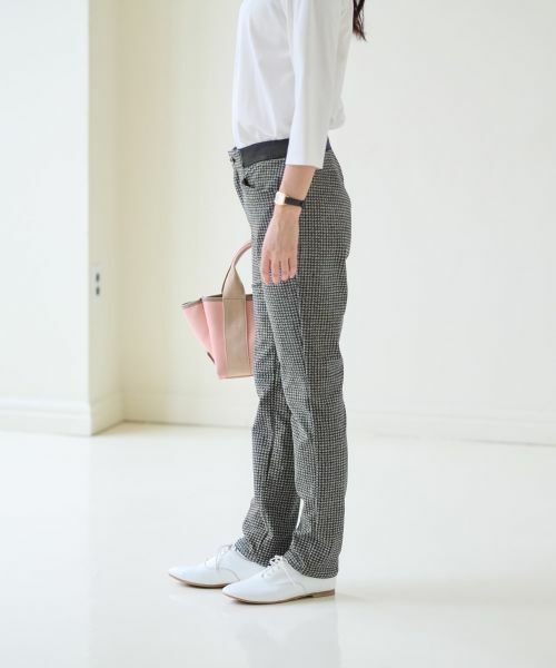 CARA O CRUZ / キャラ・オ・クルス その他パンツ | 【あったか】ウエストゴム千鳥格子柄パンツ | 詳細10