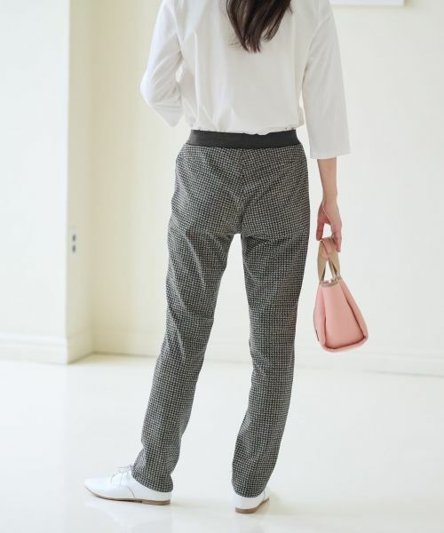 CARA O CRUZ / キャラ・オ・クルス その他パンツ | 【あったか】ウエストゴム千鳥格子柄パンツ | 詳細11