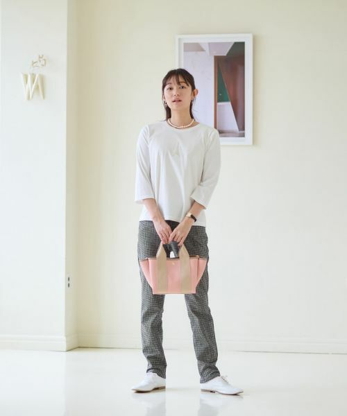 CARA O CRUZ / キャラ・オ・クルス その他パンツ | 【あったか】ウエストゴム千鳥格子柄パンツ | 詳細13