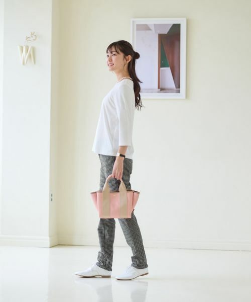CARA O CRUZ / キャラ・オ・クルス その他パンツ | 【あったか】ウエストゴム千鳥格子柄パンツ | 詳細15