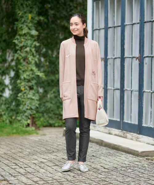 CARA O CRUZ / キャラ・オ・クルス その他パンツ | 【あったか】ウエストゴム千鳥格子柄パンツ | 詳細2