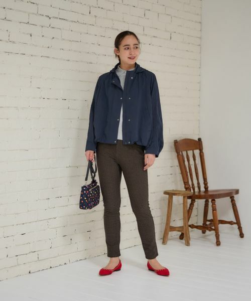 CARA O CRUZ / キャラ・オ・クルス その他パンツ | 【あったか】ウエストゴム千鳥格子柄パンツ | 詳細20