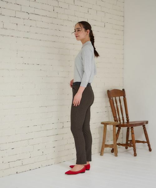 CARA O CRUZ / キャラ・オ・クルス その他パンツ | 【あったか】ウエストゴム千鳥格子柄パンツ | 詳細24