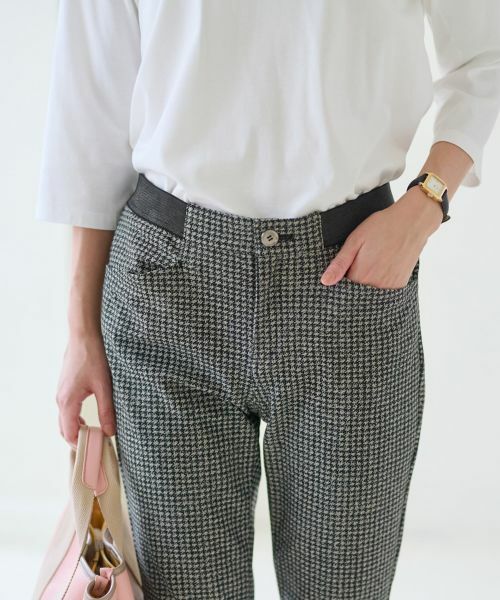 CARA O CRUZ / キャラ・オ・クルス その他パンツ | 【あったか】ウエストゴム千鳥格子柄パンツ | 詳細28