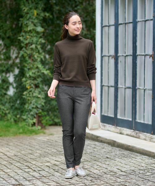 CARA O CRUZ / キャラ・オ・クルス その他パンツ | 【あったか】ウエストゴム千鳥格子柄パンツ | 詳細5