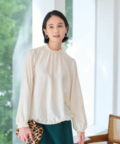 CARA O CRUZ / キャラ・オ・クルス シャツ・ブラウス | 洗える シャーリングブラウス【CoC by CARA O CRUZ】【セレモニー】