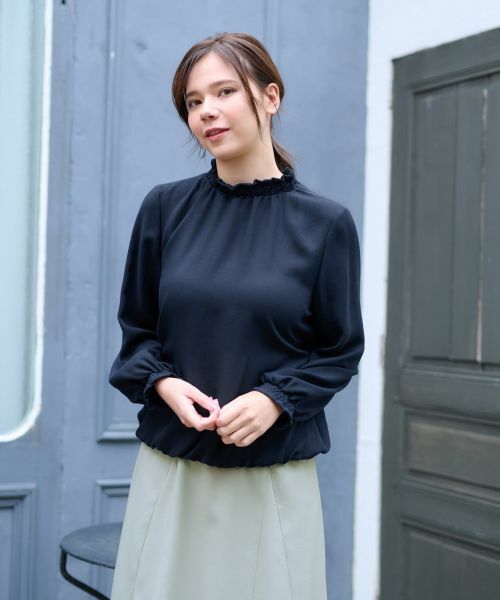 CARA O CRUZ / キャラ・オ・クルス シャツ・ブラウス | 洗える シャーリングブラウス【CoC by CARA O CRUZ】【セレモニー】 | 詳細1