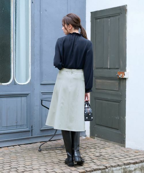 CARA O CRUZ / キャラ・オ・クルス シャツ・ブラウス | 洗える シャーリングブラウス【CoC by CARA O CRUZ】【セレモニー】 | 詳細12