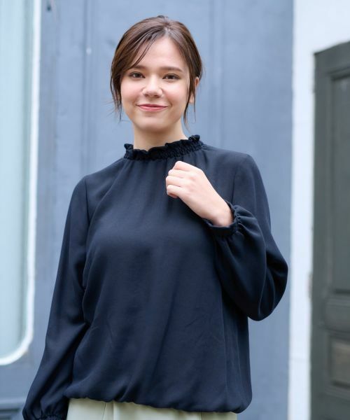 CARA O CRUZ / キャラ・オ・クルス シャツ・ブラウス | 洗える シャーリングブラウス【CoC by CARA O CRUZ】【セレモニー】 | 詳細2