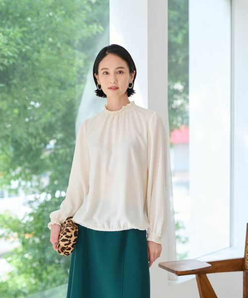 CARA O CRUZ / キャラ・オ・クルス シャツ・ブラウス | 洗える シャーリングブラウス【CoC by CARA O CRUZ】【セレモニー】 | 詳細24