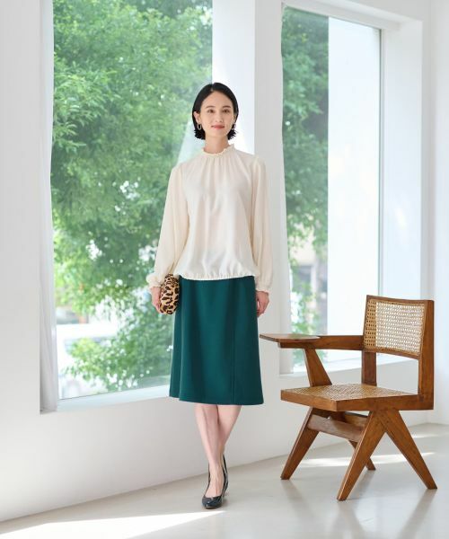 CARA O CRUZ / キャラ・オ・クルス シャツ・ブラウス | 洗える シャーリングブラウス【CoC by CARA O CRUZ】【セレモニー】 | 詳細28