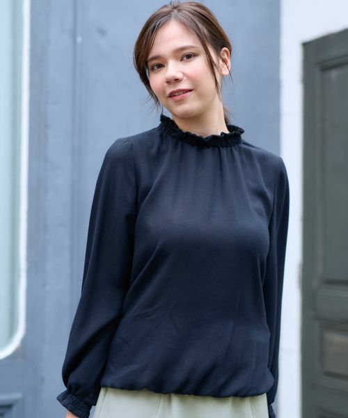 CARA O CRUZ / キャラ・オ・クルス シャツ・ブラウス | 洗える シャーリングブラウス【CoC by CARA O CRUZ】【セレモニー】 | 詳細3