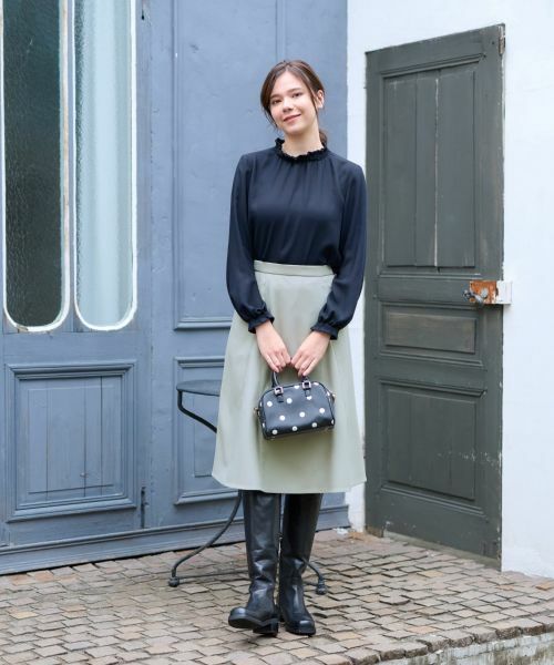 CARA O CRUZ / キャラ・オ・クルス シャツ・ブラウス | 洗える シャーリングブラウス【CoC by CARA O CRUZ】【セレモニー】 | 詳細9