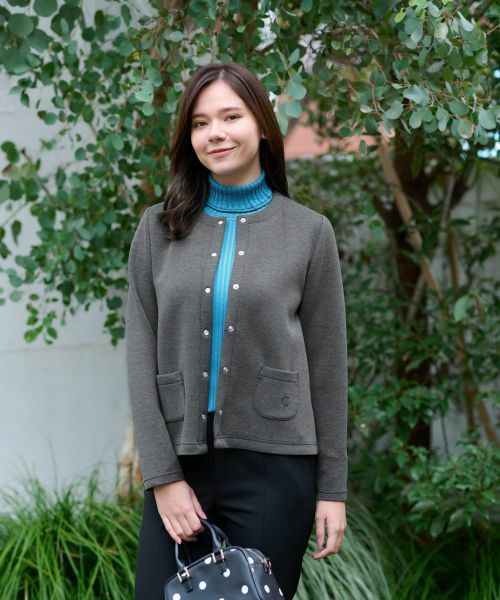 CARA O CRUZ / キャラ・オ・クルス カーディガン・ボレロ | 洗える ポンチのドットハオリ | 詳細13