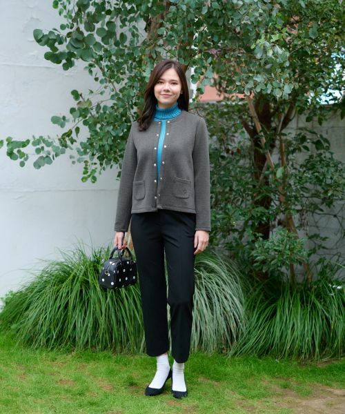 CARA O CRUZ / キャラ・オ・クルス カーディガン・ボレロ | 洗える ポンチのドットハオリ | 詳細16