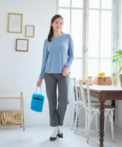 CARA O CRUZ / キャラ・オ・クルス その他パンツ | 【あったか】裏起毛のびのびパンツ【CoC by CARA O CRUZ】【産地ナブル】 | 詳細20