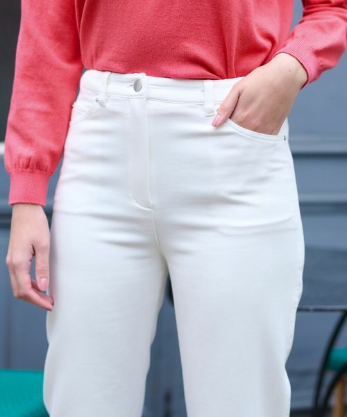 CARA O CRUZ / キャラ・オ・クルス その他パンツ | 【あったか】裏起毛のびのびパンツ【CoC by CARA O CRUZ】【産地ナブル】 | 詳細24