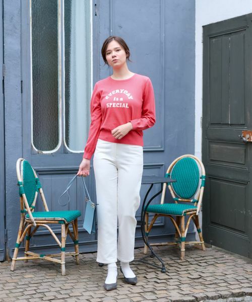 CARA O CRUZ / キャラ・オ・クルス その他パンツ | 【あったか】裏起毛のびのびパンツ【CoC by CARA O CRUZ】【産地ナブル】 | 詳細7