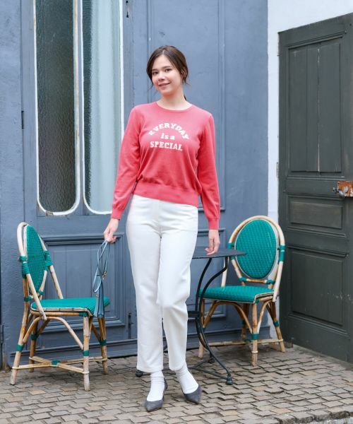 CARA O CRUZ / キャラ・オ・クルス その他パンツ | 【あったか】裏起毛のびのびパンツ【CoC by CARA O CRUZ】【産地ナブル】 | 詳細8