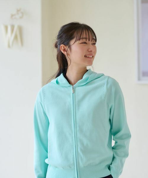 CARA O CRUZ / キャラ・オ・クルス カーディガン・ボレロ | 洗える ニットパーカー | 詳細1