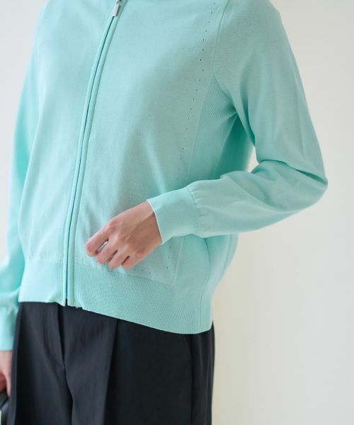 CARA O CRUZ / キャラ・オ・クルス カーディガン・ボレロ | 洗える ニットパーカー | 詳細12