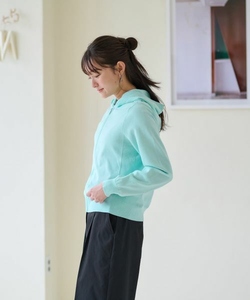 CARA O CRUZ / キャラ・オ・クルス カーディガン・ボレロ | 洗える ニットパーカー | 詳細4