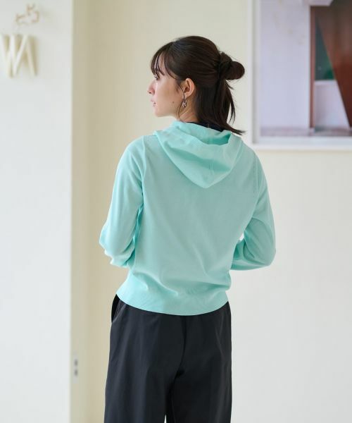 CARA O CRUZ / キャラ・オ・クルス カーディガン・ボレロ | 洗える ニットパーカー | 詳細5