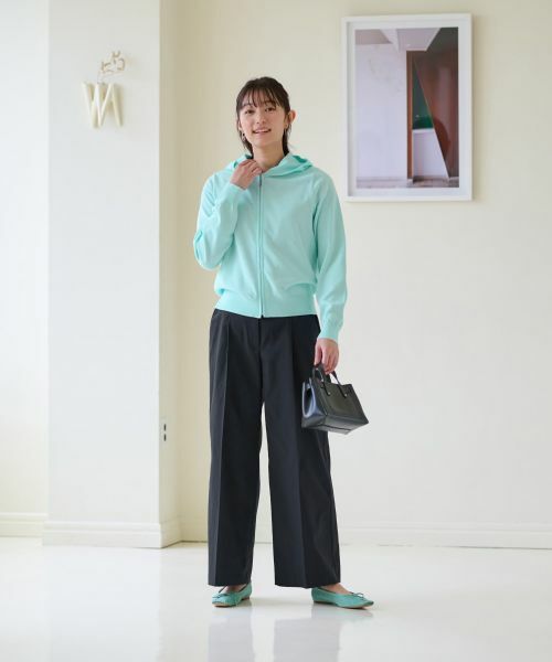 CARA O CRUZ / キャラ・オ・クルス カーディガン・ボレロ | 洗える ニットパーカー | 詳細8