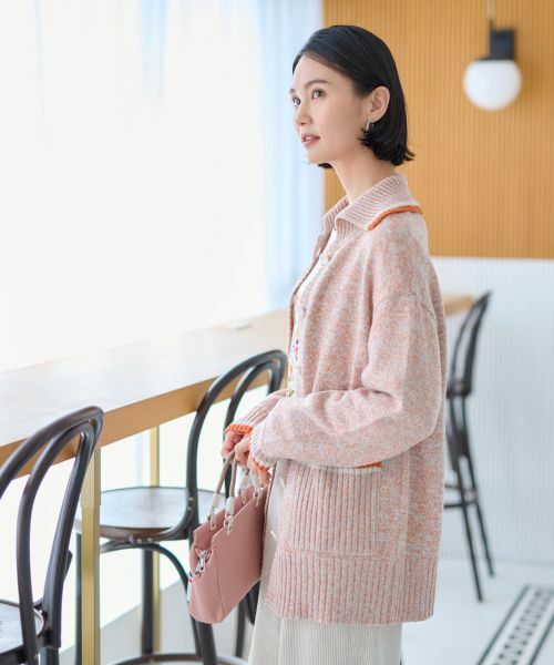 CARA O CRUZ / キャラ・オ・クルス ニット・セーター | ミックスヤーンカーディガン | 詳細10