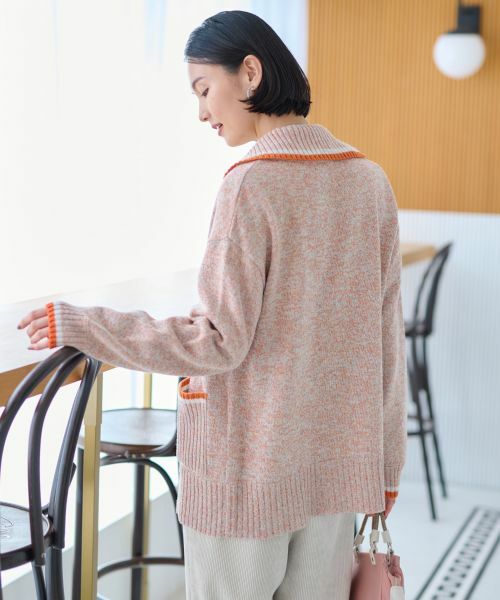 CARA O CRUZ / キャラ・オ・クルス ニット・セーター | ミックスヤーンカーディガン | 詳細11