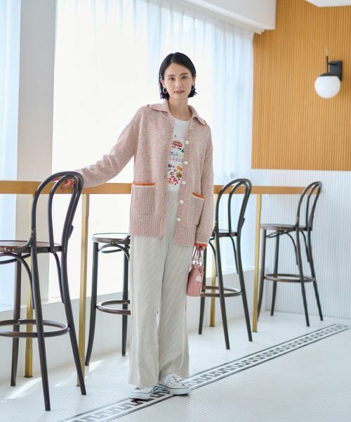 CARA O CRUZ / キャラ・オ・クルス ニット・セーター | ミックスヤーンカーディガン | 詳細15