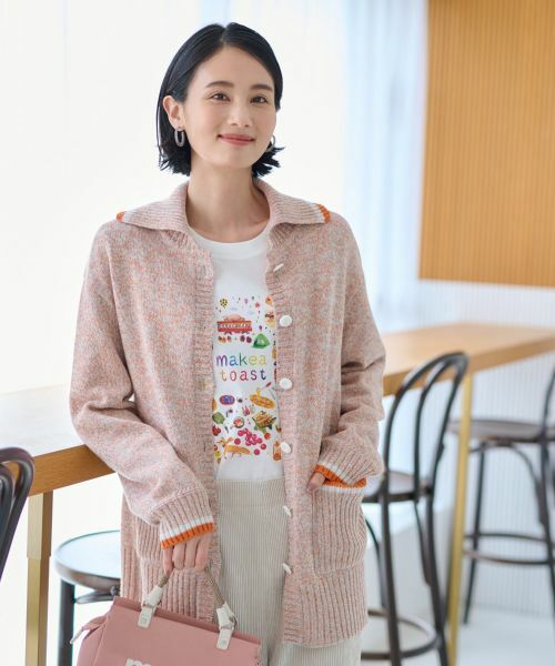 CARA O CRUZ / キャラ・オ・クルス ニット・セーター | ミックスヤーンカーディガン | 詳細7