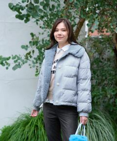 CARA O CRUZ / キャラ・オ・クルス テーラードジャケット | 【防寒】ボア衿中わたジャケット【あったか】