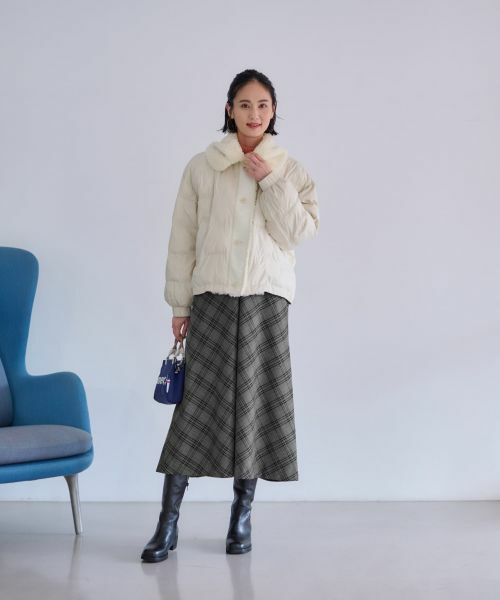 CARA O CRUZ / キャラ・オ・クルス テーラードジャケット | 【防寒】ボア衿中わたジャケット【あったか】 | 詳細12