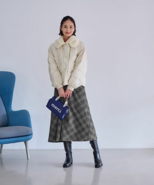 CARA O CRUZ / キャラ・オ・クルス テーラードジャケット | 【防寒】ボア衿中わたジャケット【あったか】 | 詳細15