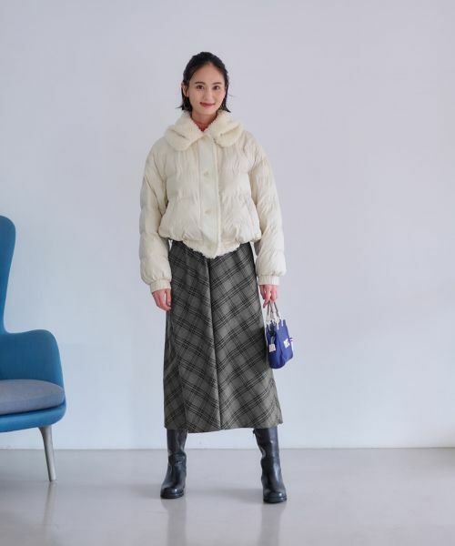 CARA O CRUZ / キャラ・オ・クルス テーラードジャケット | 【防寒】ボア衿中わたジャケット【あったか】 | 詳細21