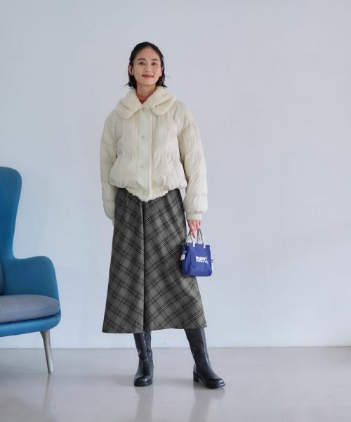 CARA O CRUZ / キャラ・オ・クルス テーラードジャケット | 【防寒】ボア衿中わたジャケット【あったか】 | 詳細22