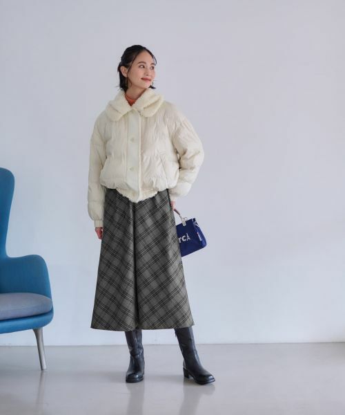 CARA O CRUZ / キャラ・オ・クルス テーラードジャケット | 【防寒】ボア衿中わたジャケット【あったか】 | 詳細23