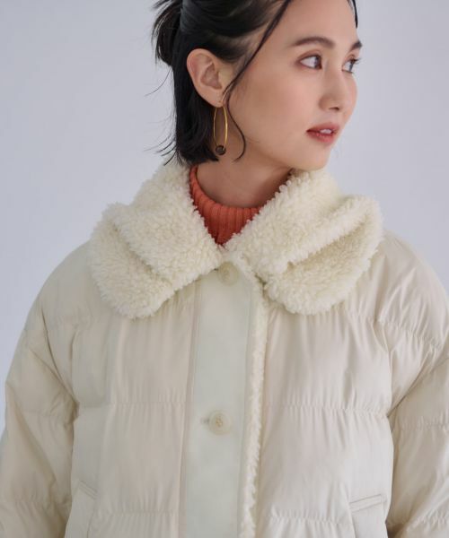CARA O CRUZ / キャラ・オ・クルス テーラードジャケット | 【防寒】ボア衿中わたジャケット【あったか】 | 詳細26