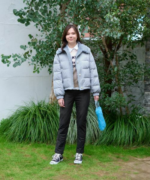 CARA O CRUZ / キャラ・オ・クルス テーラードジャケット | 【防寒】ボア衿中わたジャケット【あったか】 | 詳細4