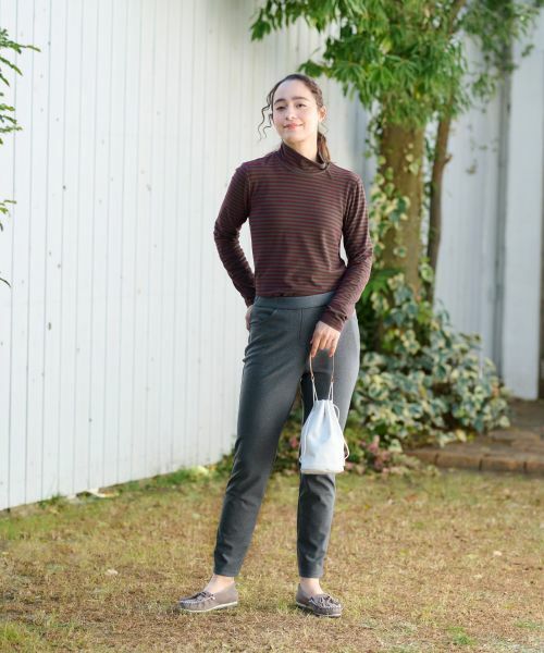 CARA O CRUZ / キャラ・オ・クルス その他パンツ | 【あったか】後ろウエストゴム のびのびパンツ | 詳細11