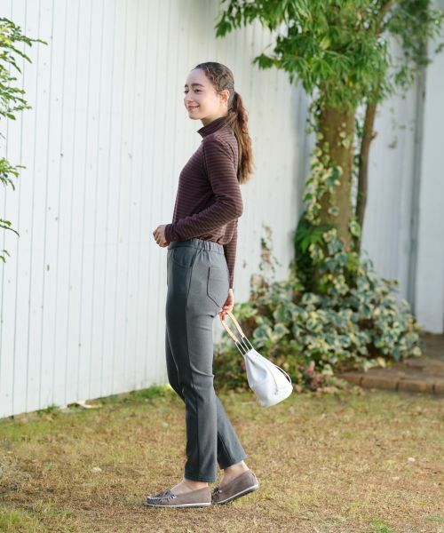 CARA O CRUZ / キャラ・オ・クルス その他パンツ | 【あったか】後ろウエストゴム のびのびパンツ | 詳細12